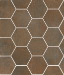   sant'agostino oxidart, copper hexagon 27 x 32,5 cm natur
