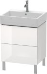 Duravit L-Cube, mosdó szekrény  58,4 cm széles LC 6775 lakkozott, Vero Air