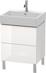   Duravit L-Cube, mosdó szekrény  58,4 cm széles LC 6775 lakkozott, Vero Air
