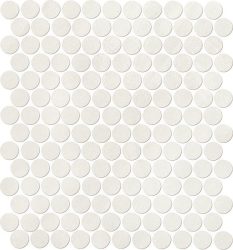 fap ceramiche color now, ghiaccio round mosaico 29,5 x 32,5 cm