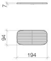 Dornbracht, Tara. szappantartó rács 200 mm 82 481 970