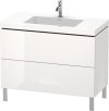 Duravit Vero Air, mosdó szekrénnyel 100 cm széles LC6938, lakkozott