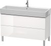 Duravit L-Cube, mosdó szekrény 118,4 cm széles LC 6779 dekor 2, Vero Air