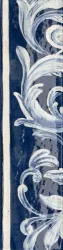 Marca Corona 1741, miniature fregio blu maiolica