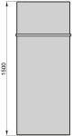 Zehnder Fina Lean Bar radiátor 150 x 70 cm, meleg vizes