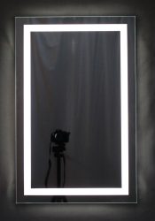 világító tükör 45 x 70 cm 2,5 cm széles LED világítással, kapcsolóval