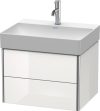 Duravit XSquare, mosdó szekrény 58,4 cm széles XS 4161 dekor 2 DuraSquare