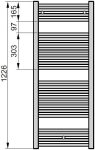 Zehnder Virando radiátor 120 x 50 cm, fehér, elektromos Zehnder Virando radiátor 120 x 50 cm, fehér, elektromos