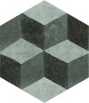 fap ceramiche firenze, deco grey 21,6 x 25 cm