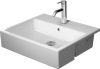 Duravit Vero Air mosdó, 55 cm 038255 félig beépíthető