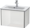 Duravit XSquare, mosdó szekrény 61 cm széles XS 4065 lakkozott ME by Starck