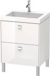 Duravit Brioso, mosdó szekrénnyel 60 cm széles BR4700 dekor 2, Vero Air