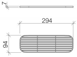 Dornbracht, Imo szappantartó rács 82 482 970 300 mm